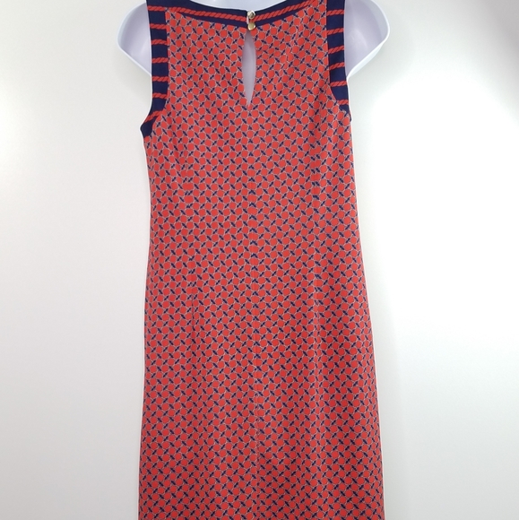Ann Taylor nautical red and navy sleeveless dress - Picture 9 of 15